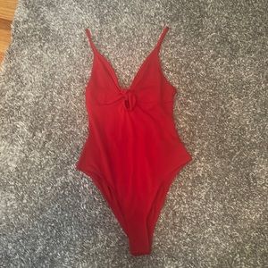 H&M red body suit